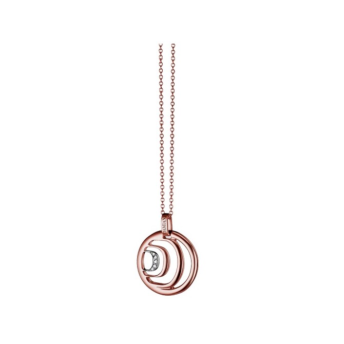 Collana Damiani in oro rosa e brillanti