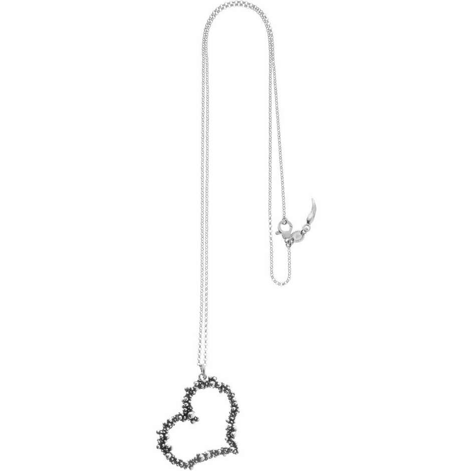 Collana Giovanni Raspini Cuore Perlage in argento