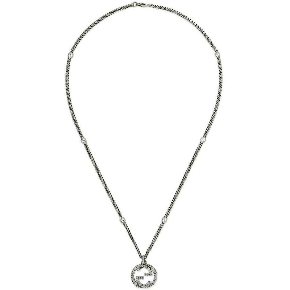 Collana Gucci Interlocking G in argento 50cm