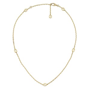 Collana Gucci Interlocking G in oro giallo con GG Collana Gucci Interlocking G in oro giallo con GG
