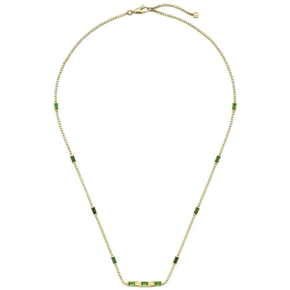 Collana Gucci Link to Love in oro giallo e tormalina verde