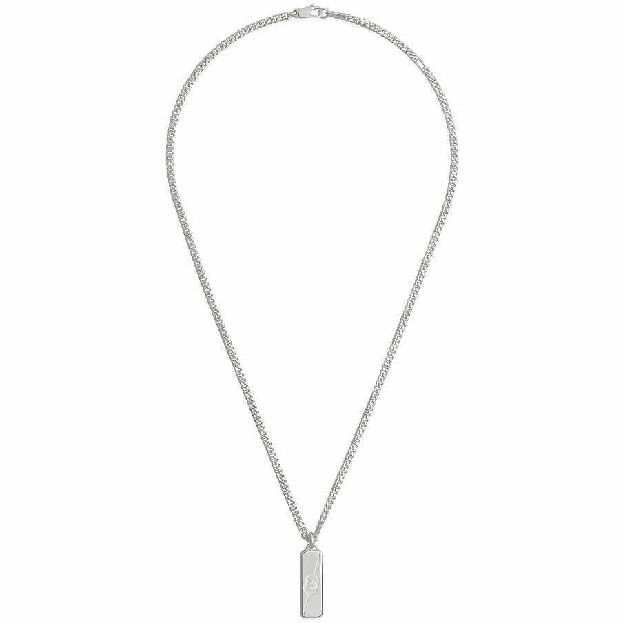 Collana gucci shop argento doppia g