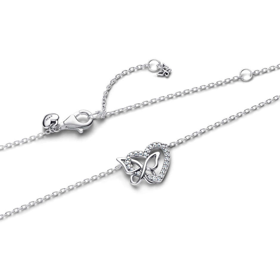 Collana Pandora Cuore e Farfalla