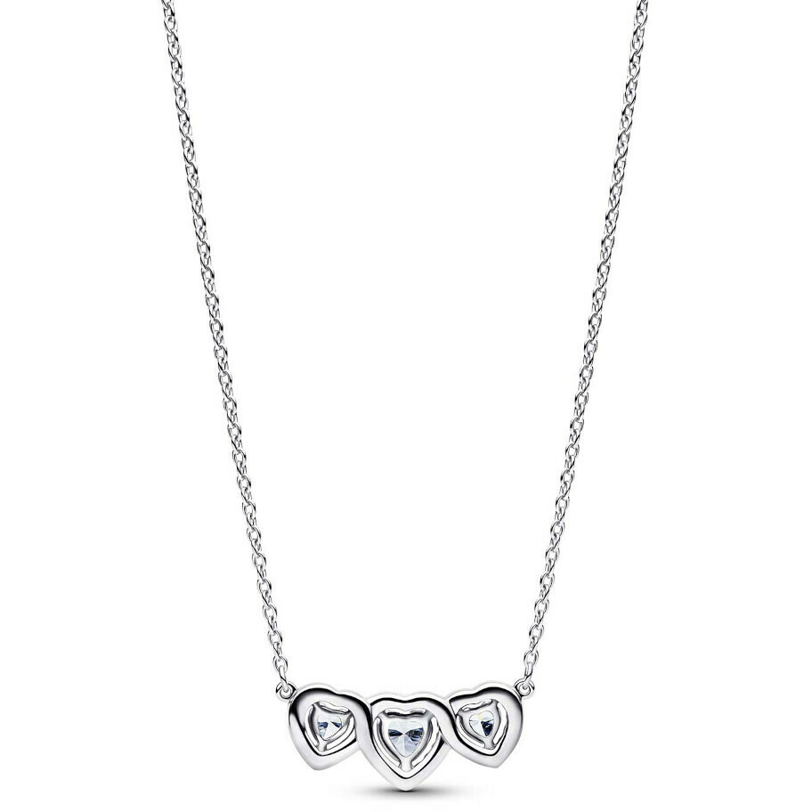 Collana Pandora Tre Cuori in argento