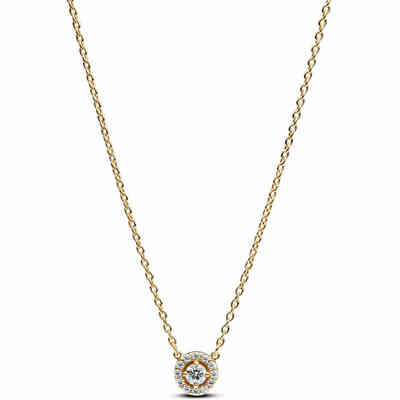 Collana Punto Luce e Pavè placcata oro Collana Punto Luce e Pavè placcata oro