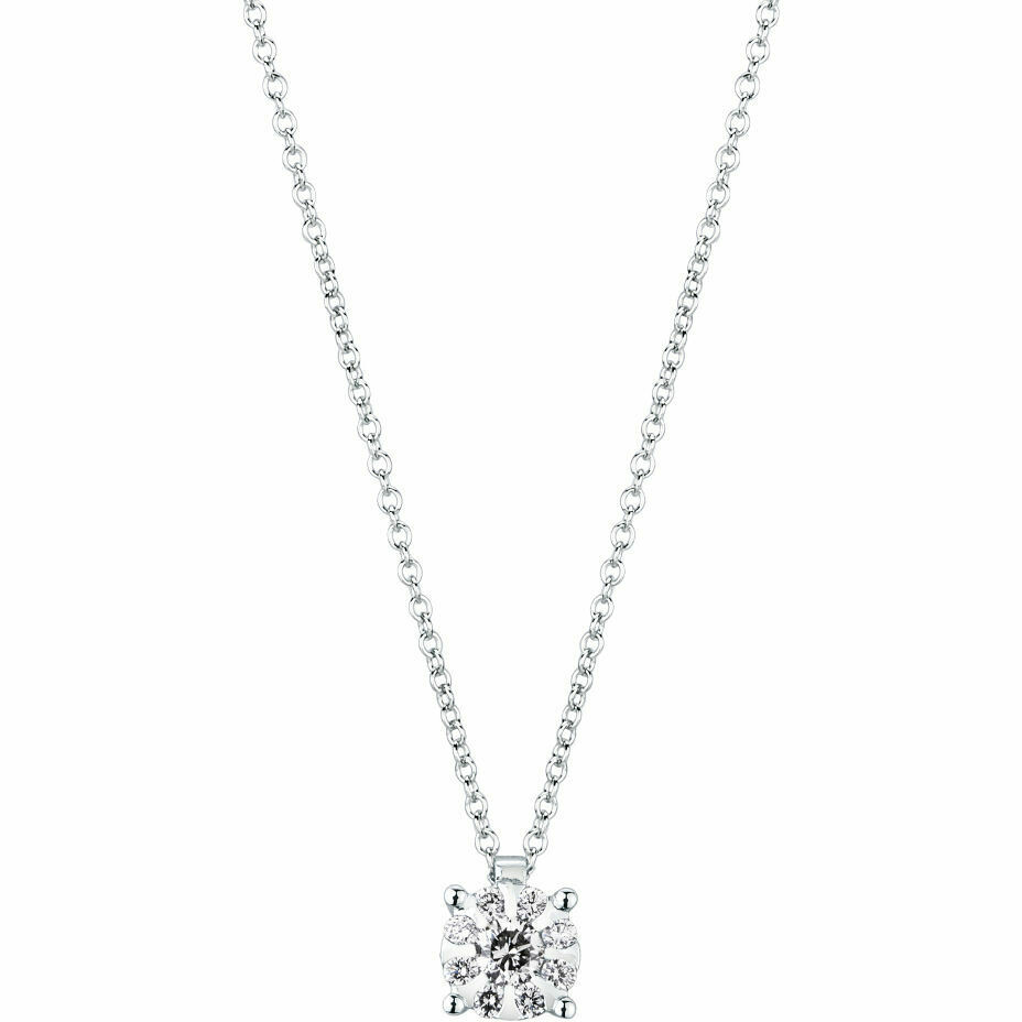 Collana punto luce Mirco Visconti in oro bianco e diamanti
