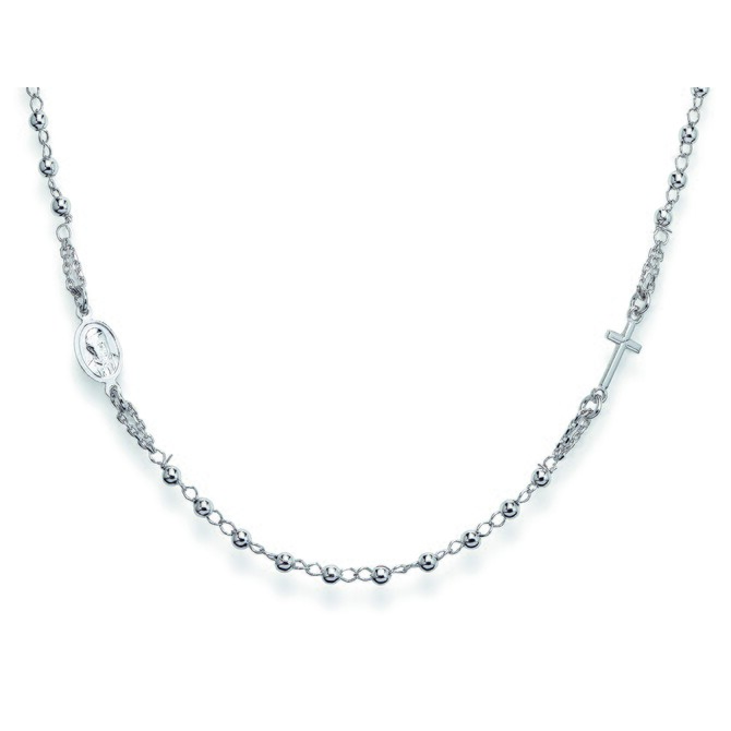 Collana Rosario Girocollo Amen in argento