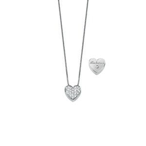Collana Salvini cuore in oro bianco con diamanti Collana Salvini cuore in oro bianco con diamanti