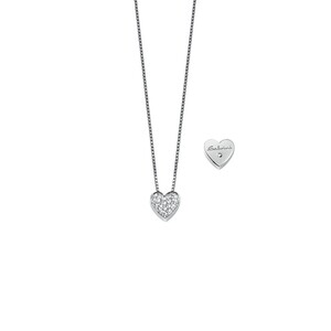 Collana Salvini cuore in oro bianco con diamanti Collana Salvini cuore in oro bianco con diamanti