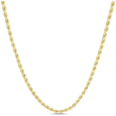 Collana Stroili in oro giallo maglia corda 45 cm