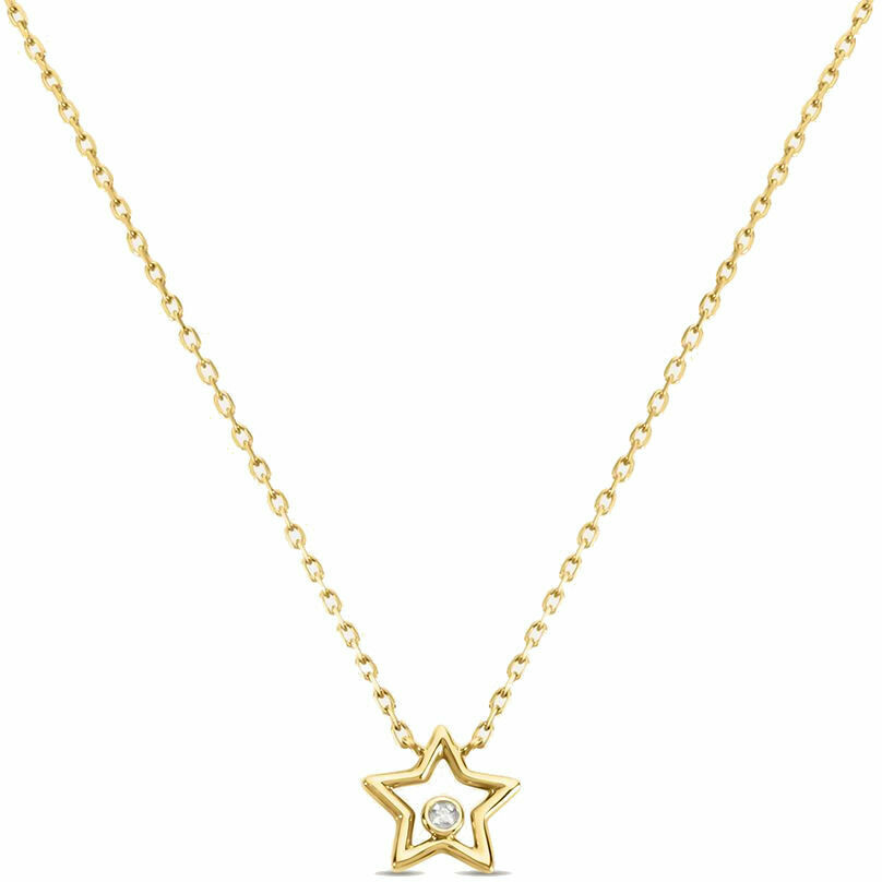Collana Stroili Stella in oro giallo e diamante
