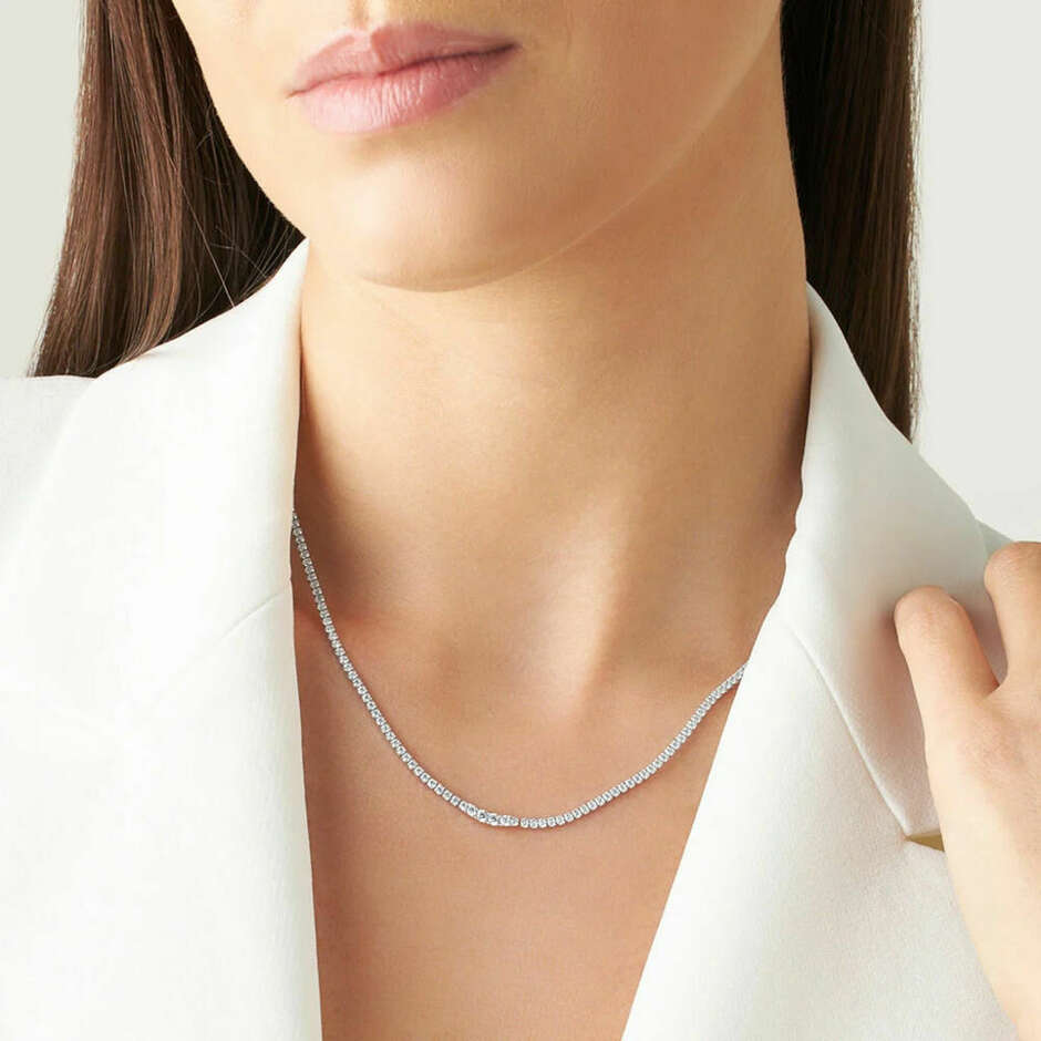 Collana Tennis Stroili in argento e zirconi