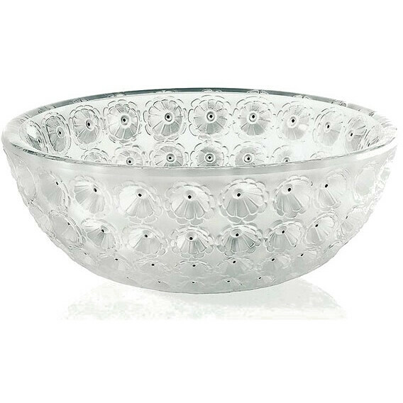 Coppa Lalique Nemours in cristallo chiaro
