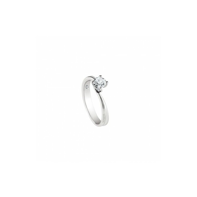 Damiani Beauty solitaire ring in white gold and diamond