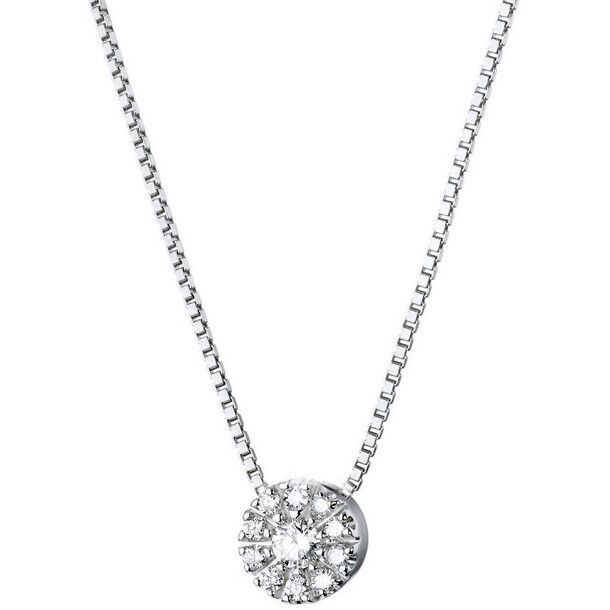 Damiani Cristal light point necklace in white gold and diamonds