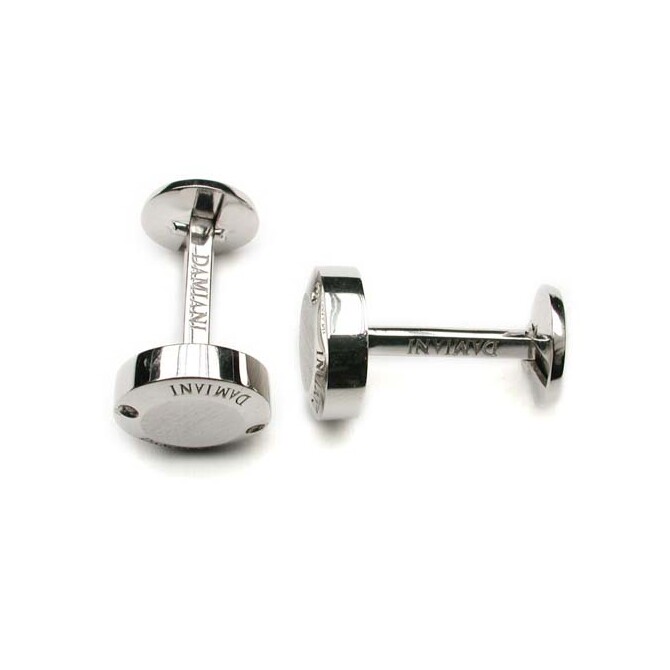 Damiani cufflinks in white gold and diamonds