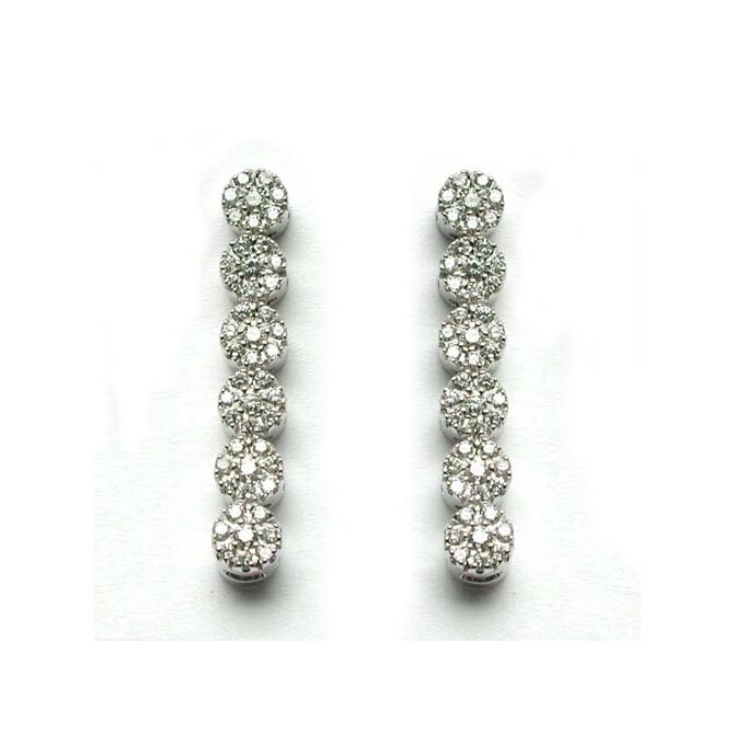 Damiani earrings in white gold and diamonds