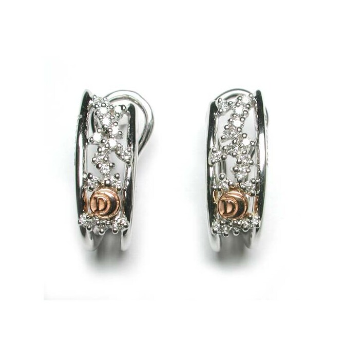 Damiani earrings in white gold and diamonds