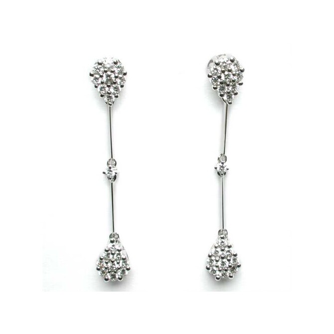 Damiani earrings in white gold and diamonds