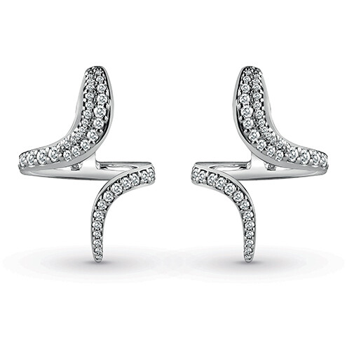 Damiani Eden earrings in white gold and diamonds