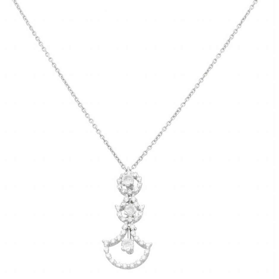 Damiani Juliette necklace in white gold and diamonds