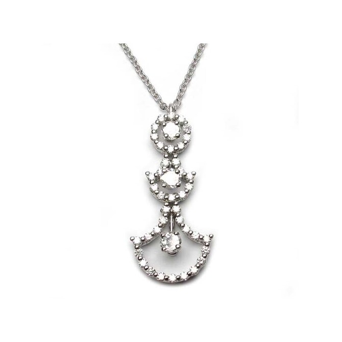Damiani Juliette necklace in white gold and diamonds