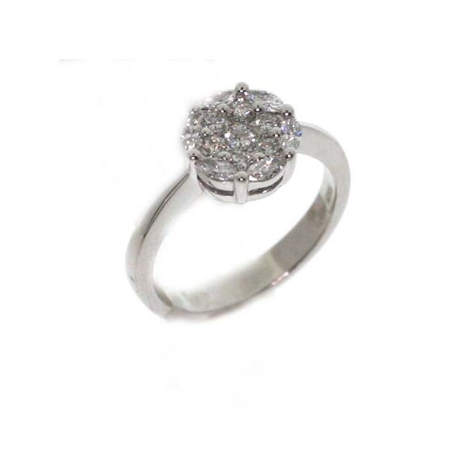 Damiani Margaret ring in white gold and diamonds