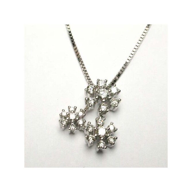 Damiani necklace in white gold and diamonds