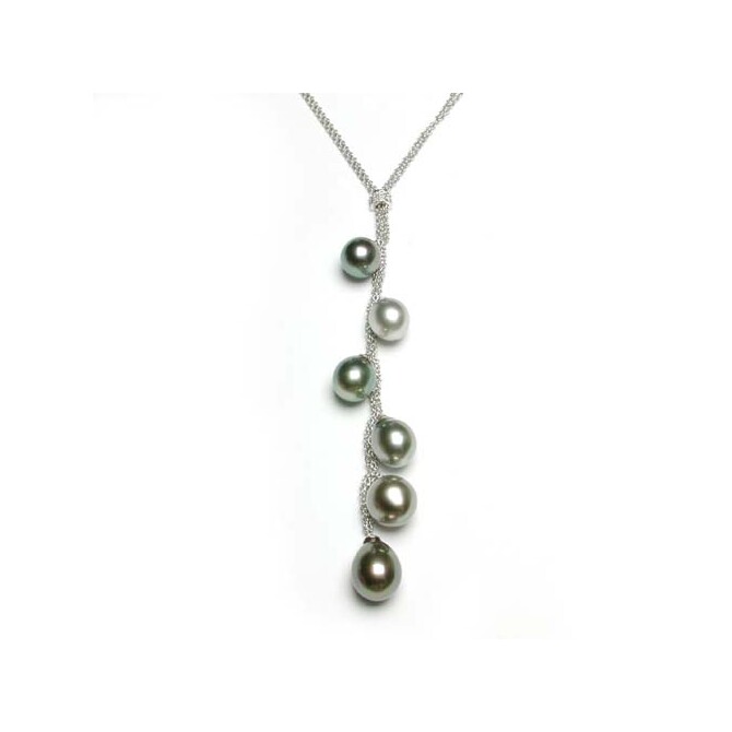 Damiani necklace in white gold and pearls