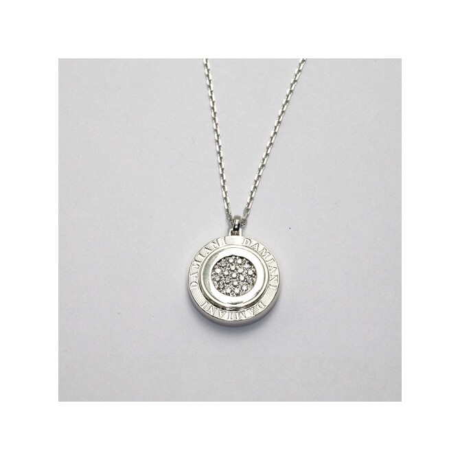 Damiani Orbital necklace in white gold and diamonds