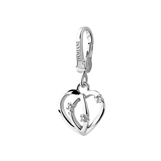 Damiani pendant in white gold and diamonds