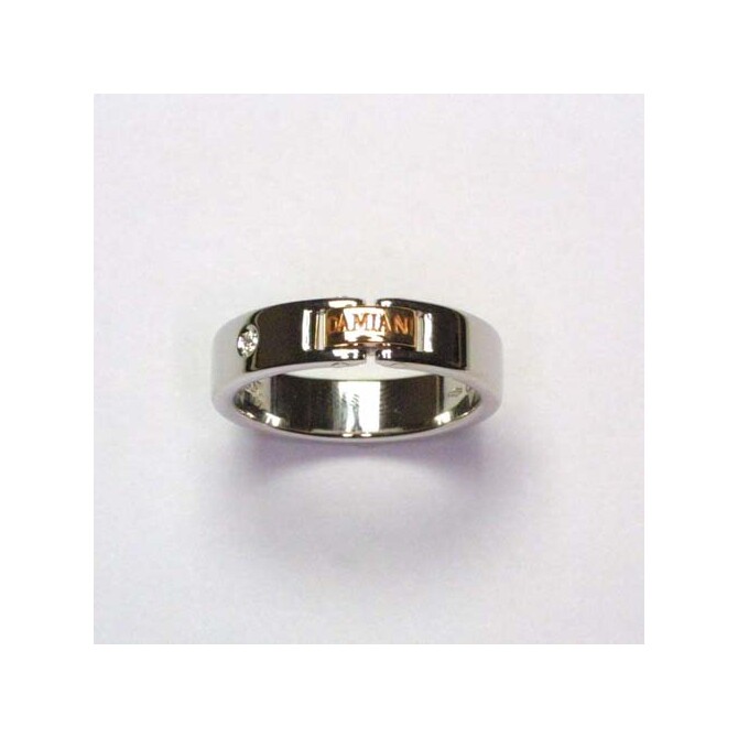 Damiani ring in white and yellow gold