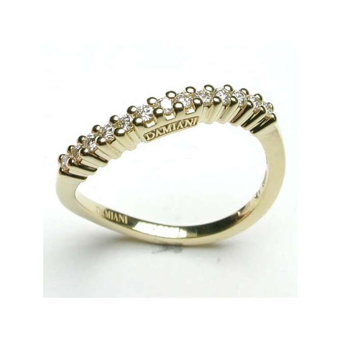 Damiani ring in yellow gold and diamonds