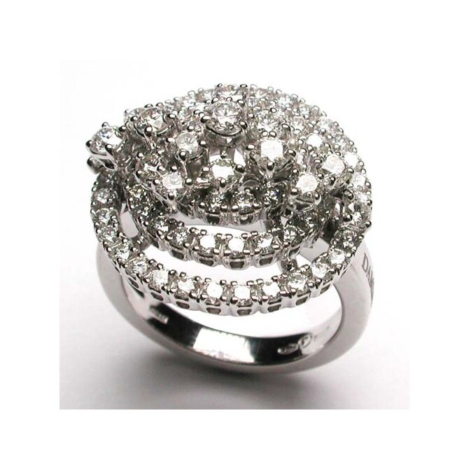Damiani Sophia Loren ring in white gold and diamonds