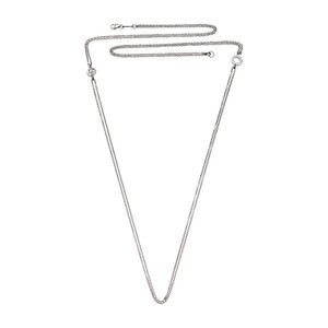 Double Chantecler necklace in silver