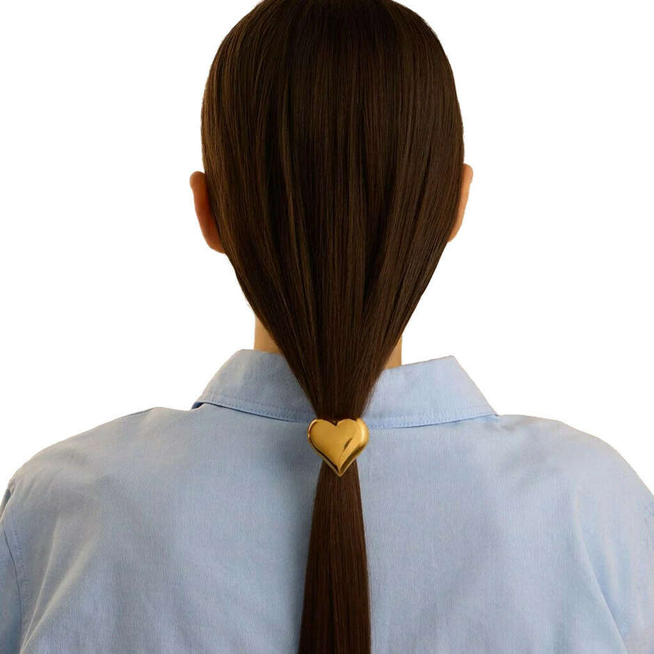 Elastico per capelli Stroili Cuore dorato