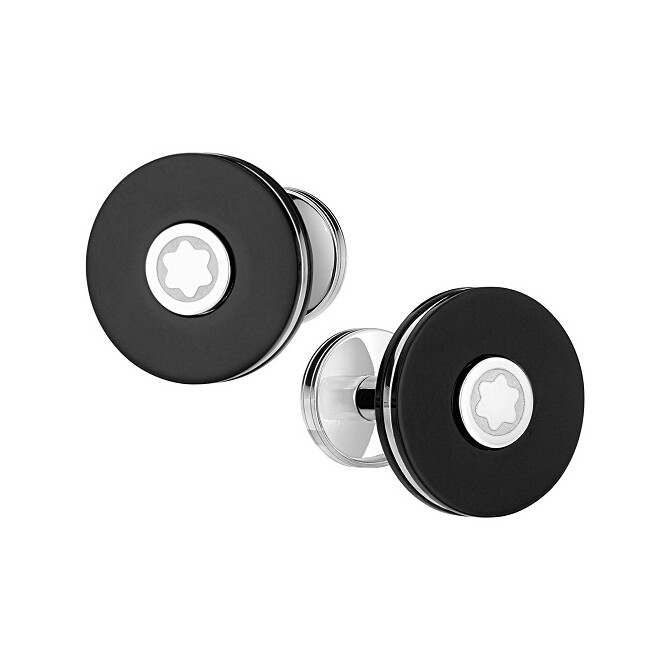 Elegant black Montblanc Pix shirt cufflinks