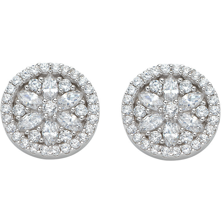 Flower of Life Amen Earrings in Silver