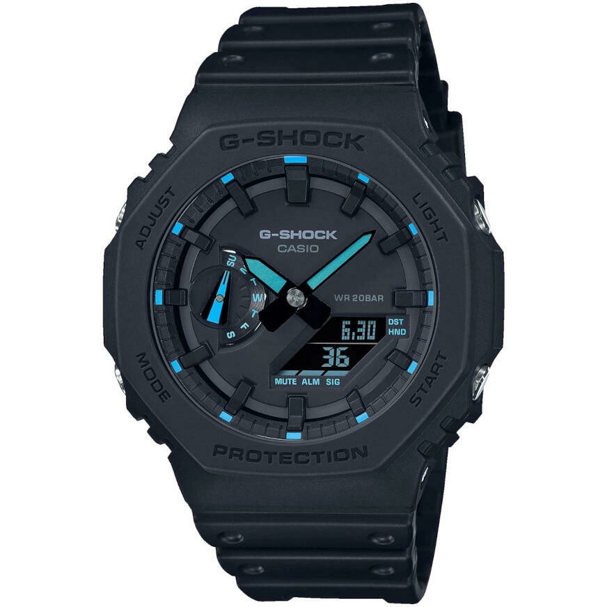 G-Shock Men's Multifunction Watch in Resin with blue indexes