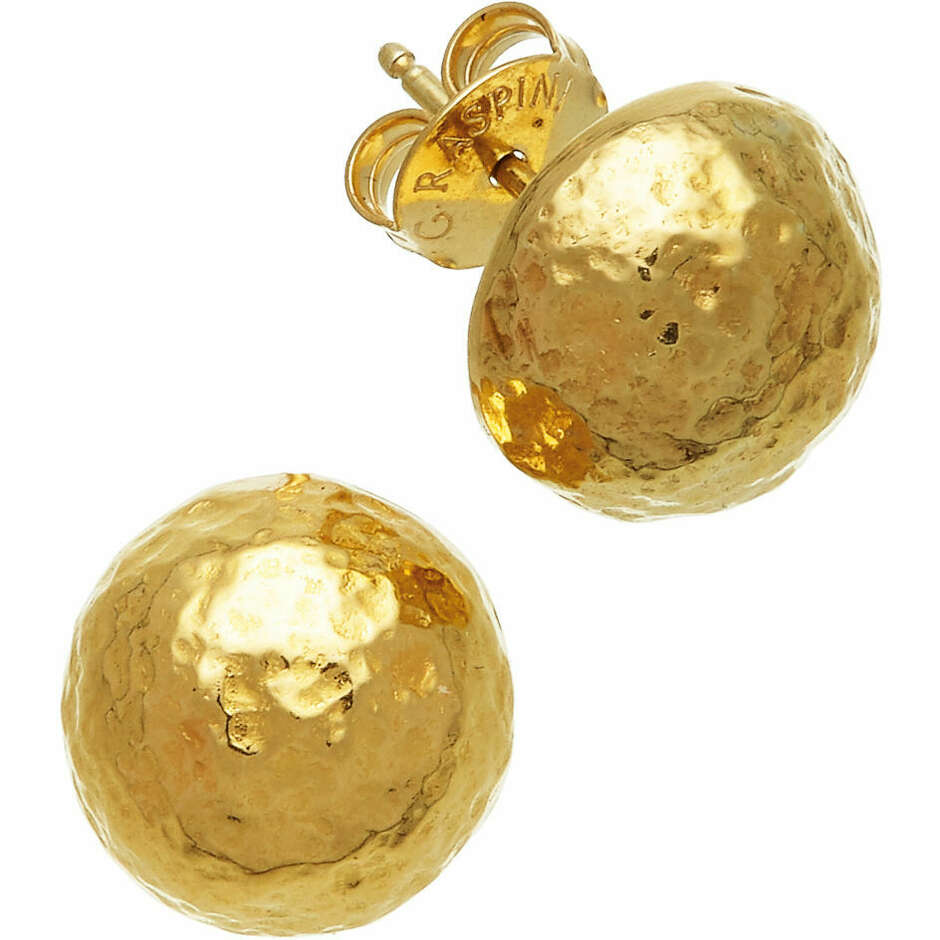 Giovanni Rapini Super Bowl earrings with golden spheres