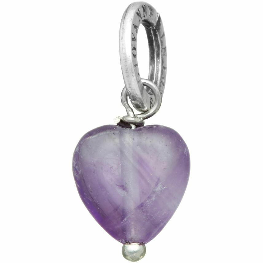 Giovanni Raspini Amethyst Heart Charm