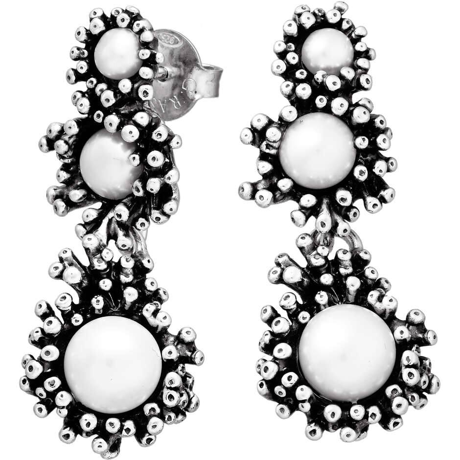 Giovanni Raspini Anemone Waterfall Earrings with Pearls