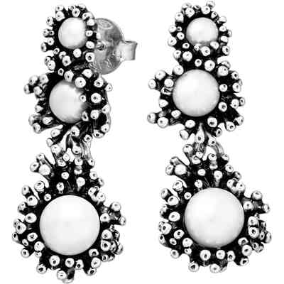 Giovanni Raspini Anemone Waterfall Earrings with Pearls Giovanni Raspini Anemone Waterfall Earrings with Pearls