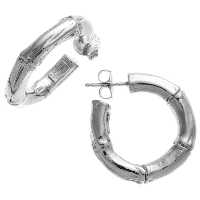 Giovanni Raspini Bamboo hoop earrings small