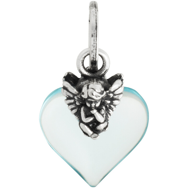 Giovanni Raspini Blue Angel Heart Charm