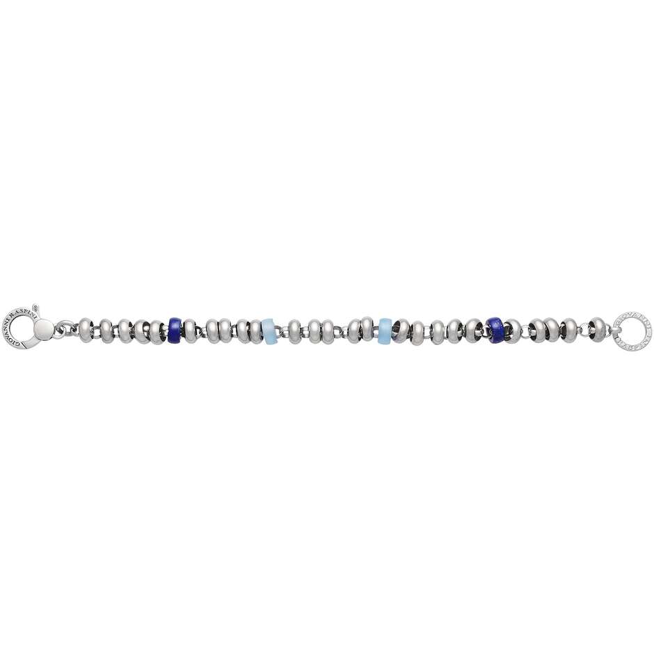 Giovanni Raspini Bracelet In Blue Bead Silver