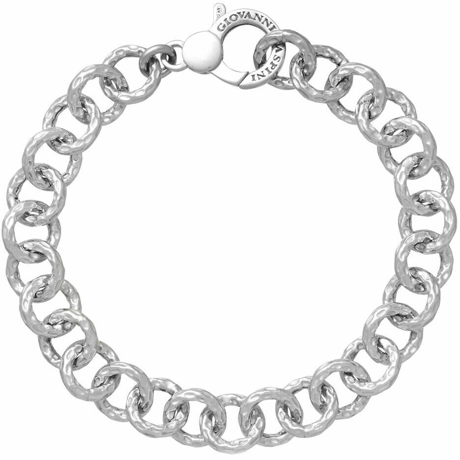 Giovanni Raspini bracelet large hammered mesh