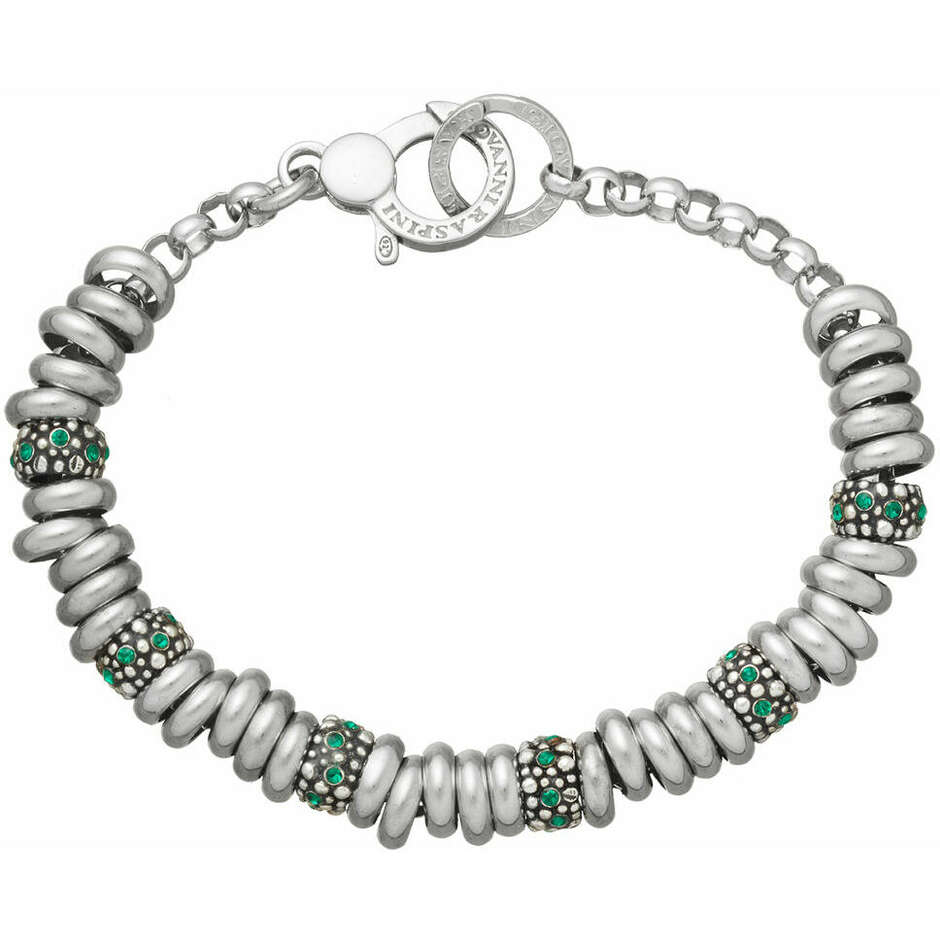 Giovanni Raspini bracelet with green Crystal Beads