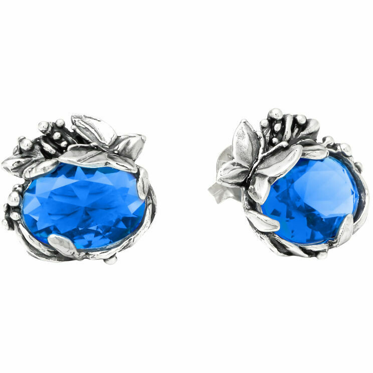 Giovanni Raspini Butterfly Eden Earrings with Sapphire Quartz