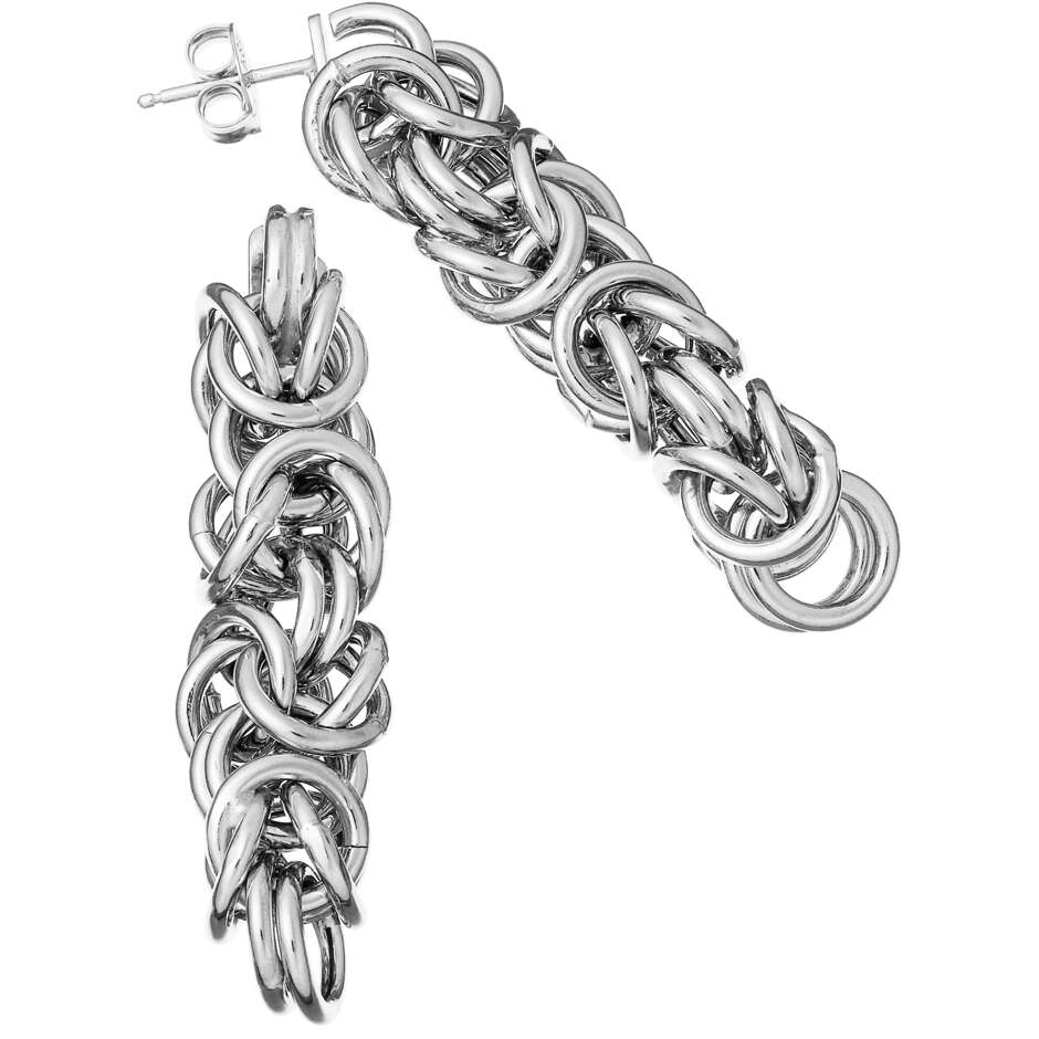 Giovanni Raspini Byzantine Mesh Earrings in Silver